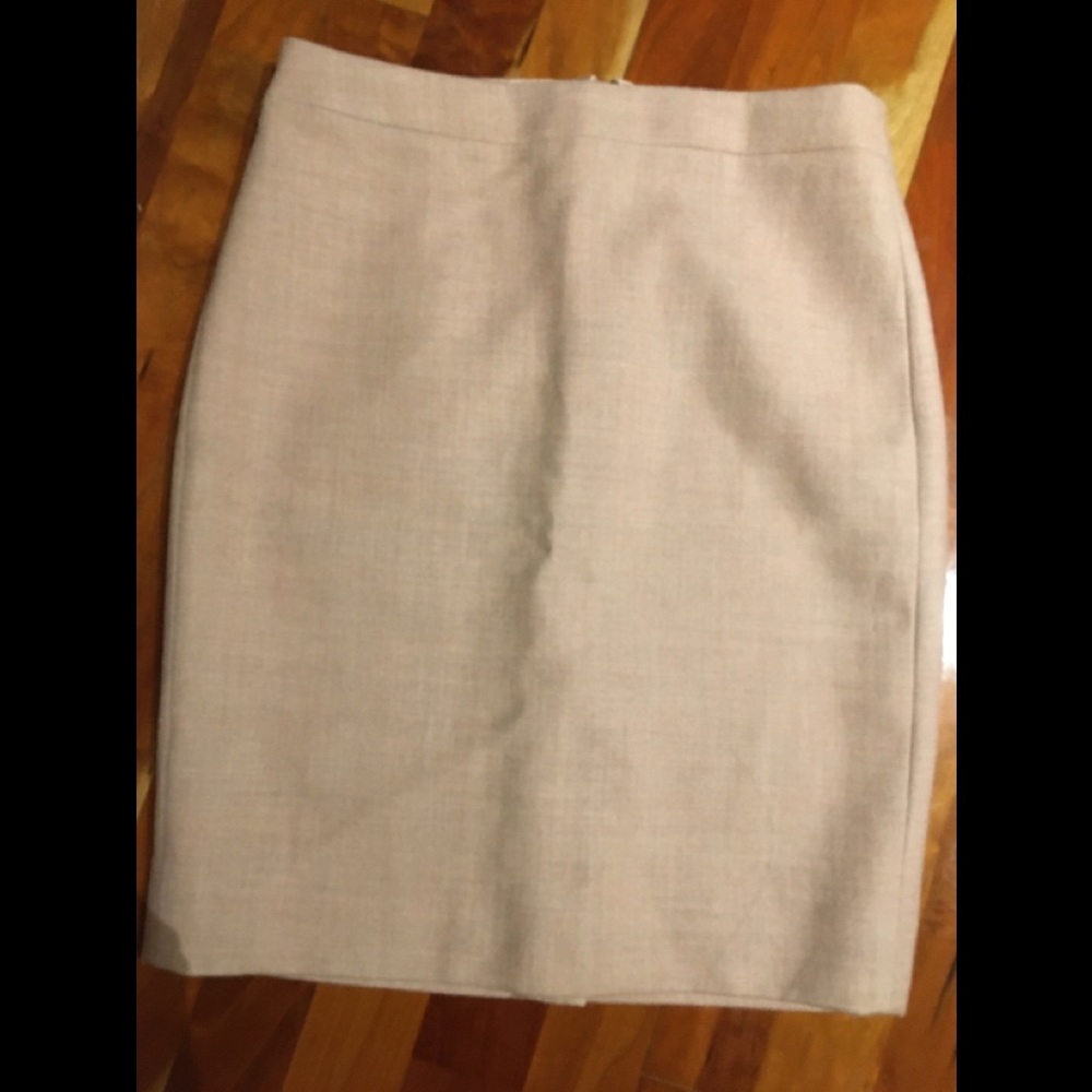 J.crew no 2 pencil wool pencil skirt in blush pink